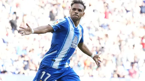 Martin Braithwaite con el Espanyol
