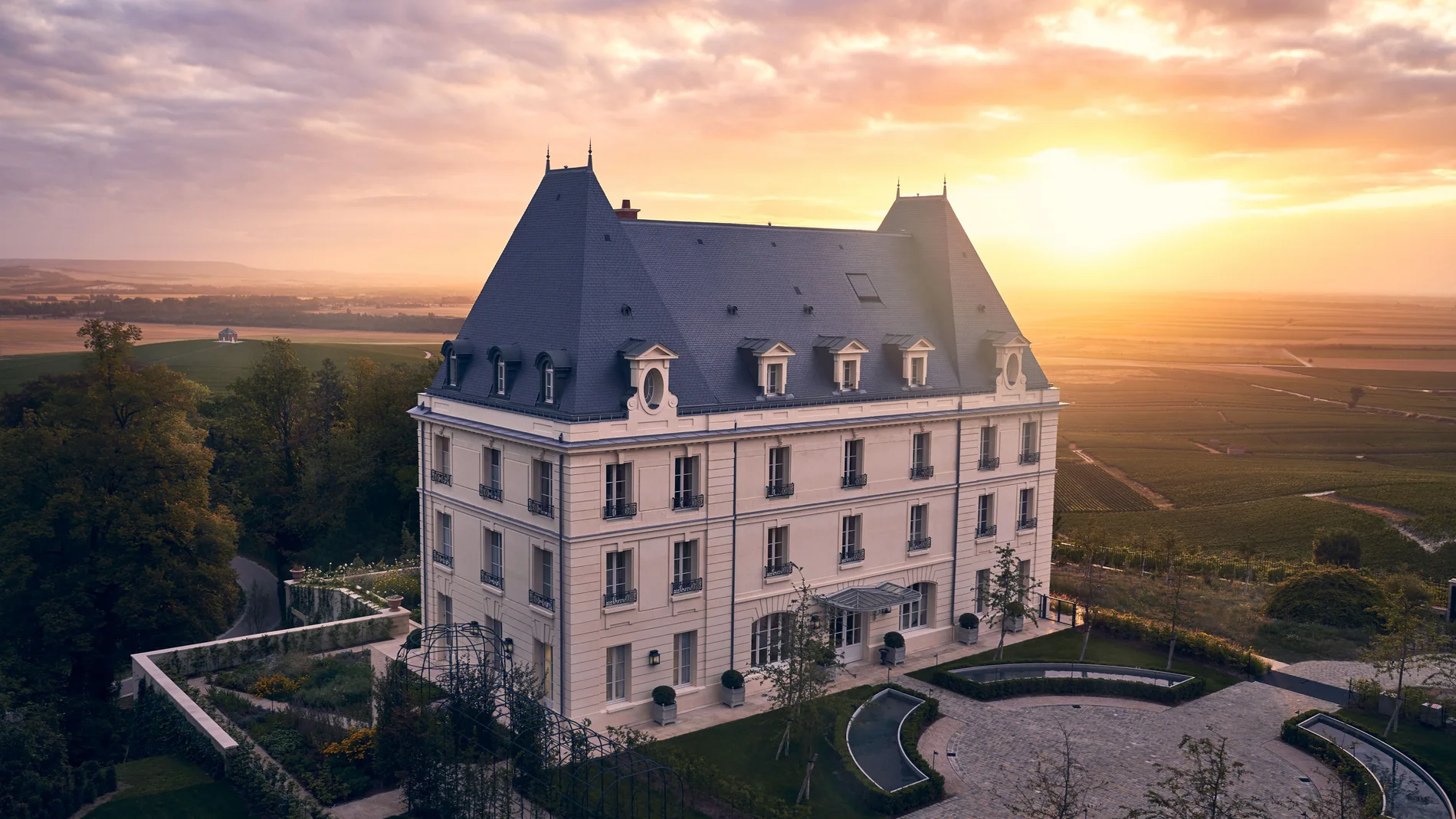 El exclusivo Château de Saran de Möet & Chandon en la champaña francesa 