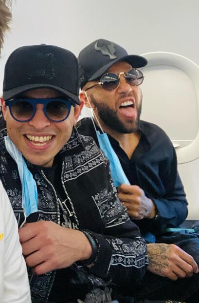 Bruno Brasil junto a Dani Alves