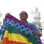 La folklórica María del Monte pregonando el Orgullo en Sevilla
