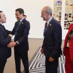 El ministro de Exteriores y el presidente de la Junta, junto al alcalde de Málaga y la consejera de Economía