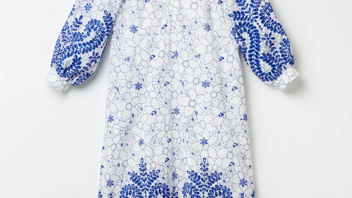 Vestido flores schiffly