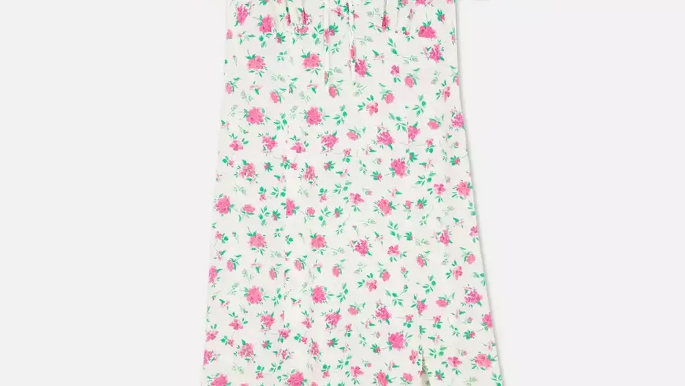 Vestido midi estampado floral