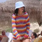 Victoria Federica en Ibiza con vestido de Mango.