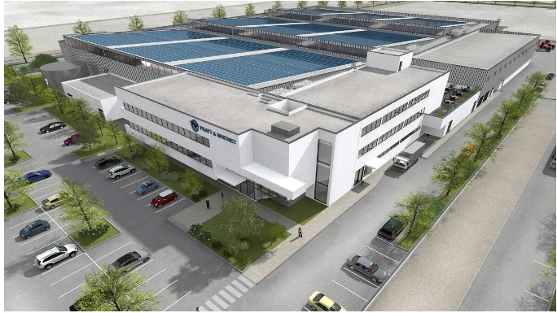 Maqueta de la futura fábrica de Pratt & Whitney en Casablanca