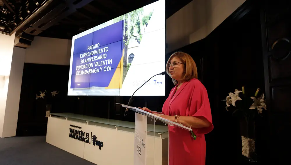 María José Andrade, miembro del Consejo Asesor de Emprendimiento Empresarial de Fundación de Madariaga, condujo el acto
