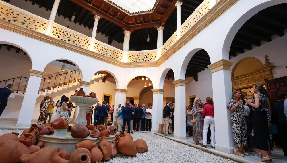 Patio de la Fundación Madariaga durante el cóctel