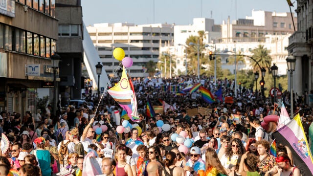 El Orgullo de València marcha para que no se den pasos atrás en los derechos LGTBI