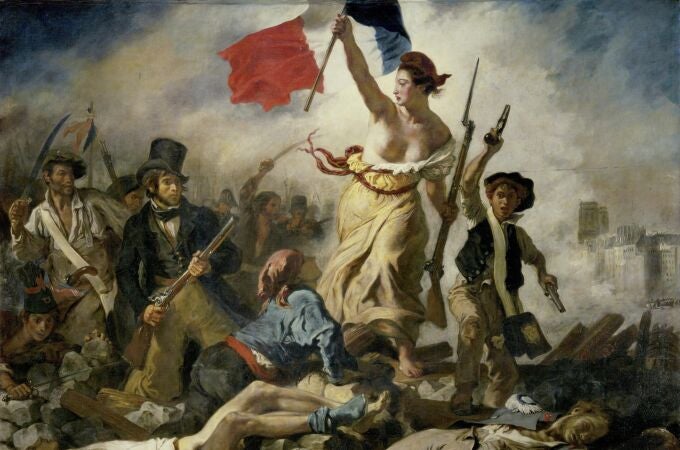 'La libertad guiando al pueblo', Eugène Delacroix.