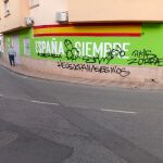 Vox denuncia pintadas en su sede de Náquera (Valencia)