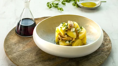 Papas aliñás con vinagre de Jerez