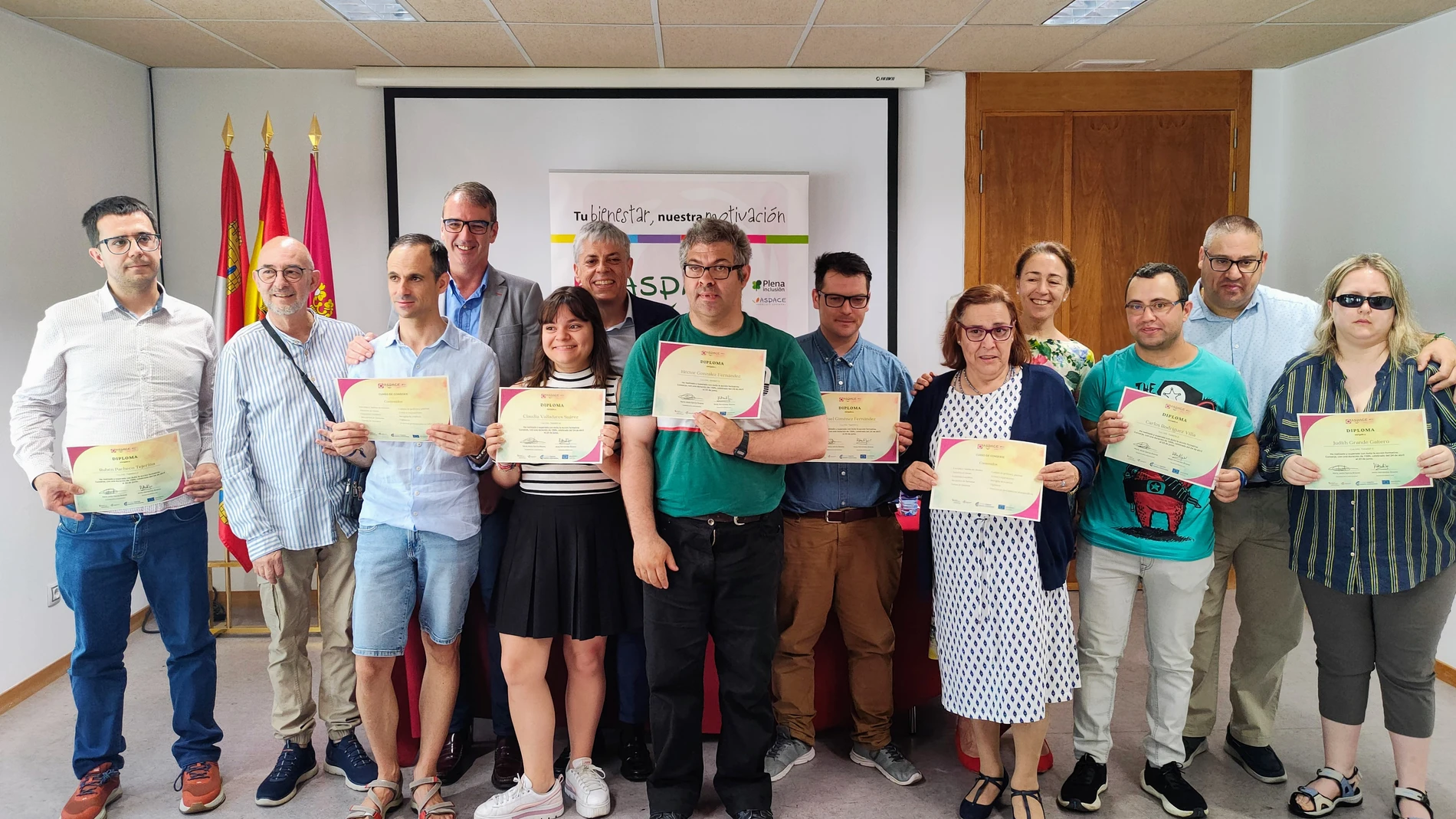 Entrega de diplomas del ‘Curso de Conserje’ organizado por Aspace León