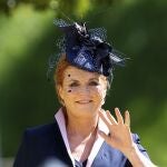 Sarah Ferguson arrives for the wedding ceremony of Prince Harry and Meghan Markle