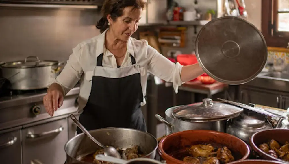 Loli Lamas es la cocinera que se encuentra al frente de Mesón de Crecente en Lugo