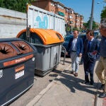 El alcalde de Madrid, José Luis Martínez-Almeida, presenta los nuevos contenedores de residuos que se van a instalar en la ciudad