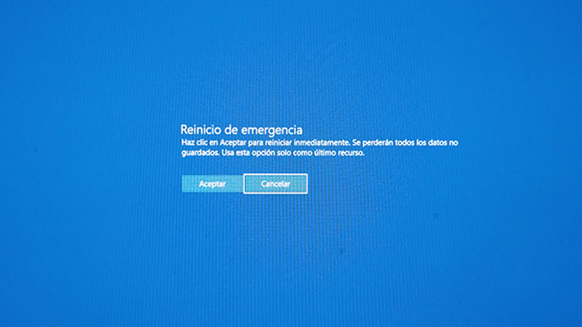 Cómo realizar un reinicio de emergencia en Windows.