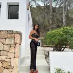 Violeta Mangriñán con vestido de rebajas de Zara.