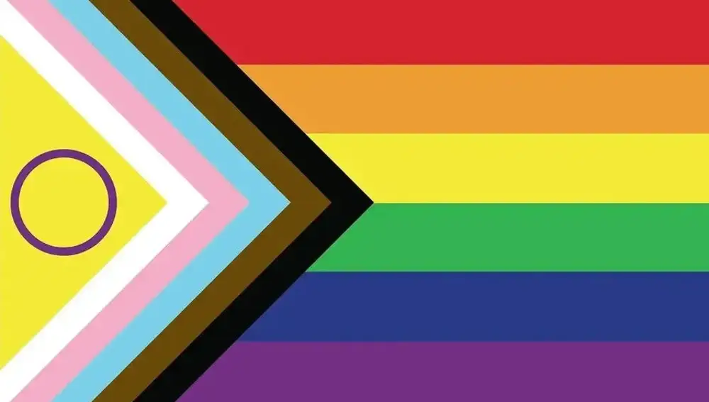 Última versión de la Bandera LGTBi