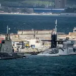 Los submarinos de propulsión nuclear «HMS Audacious» (Reino Unido) y «USS Georgia» (EE UU), el pasado marzo en Gibraltar 