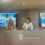 Mari Carmen de España y Carlos de Juan en la Junta de Gobierno Local de hoy.