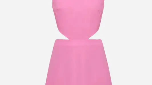 Vestido rosa.