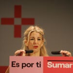 Yolanda Díaz participa en Valladolid en un acto junto a candidatos de Sumar a las Cámaras