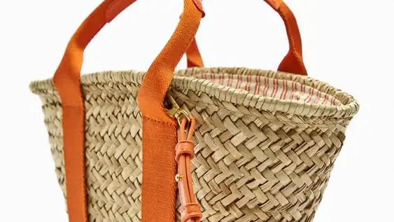 Bolso cesta rafia