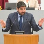 López Miras: "Persistirá un bloqueo institucional que los ciudadanos de la Región de Murcia no se merecen"