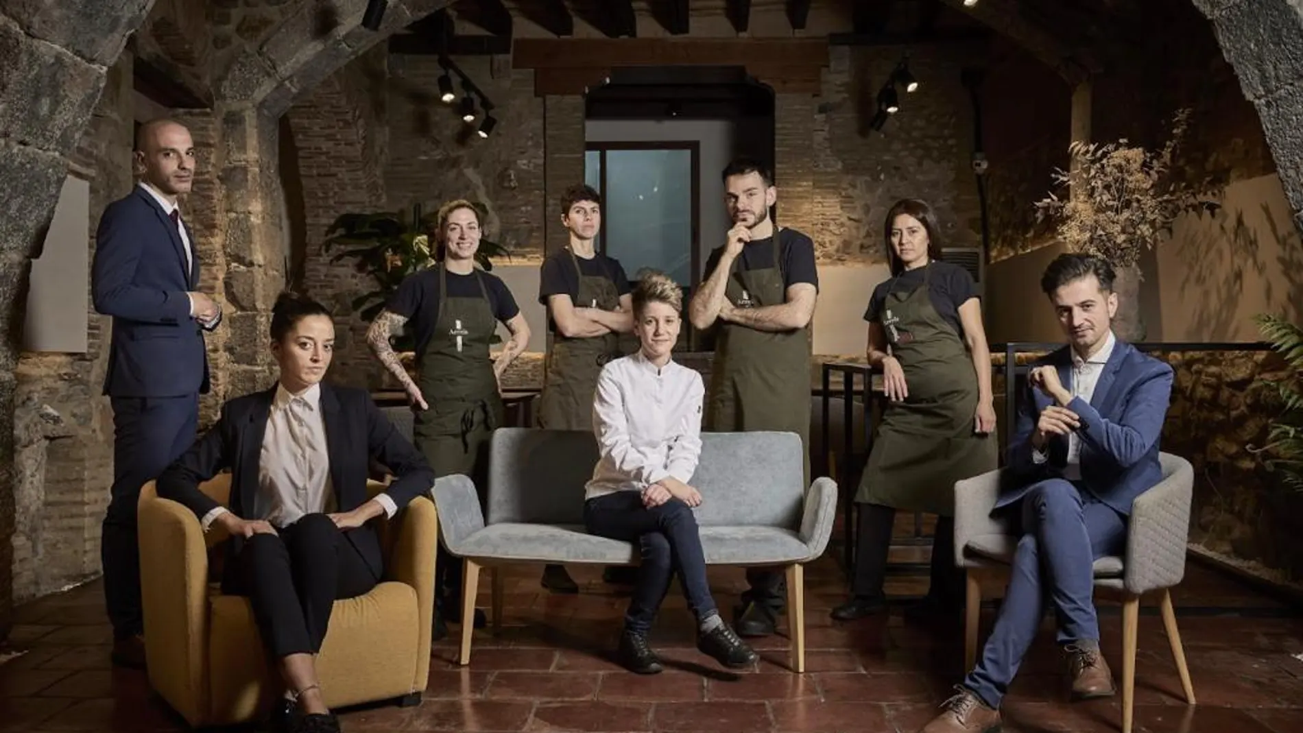 Vicky Sevilla, junto a su equipo de Arrels