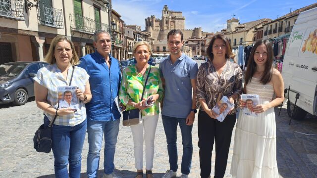 Los candidatos del PP de Segovia visitan Turégano