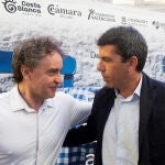 Francesc Colomer, secretario autonómico de Turismo, y Carlos Mazón, futuro presidente de la Generalitat hoy en Alicnate.