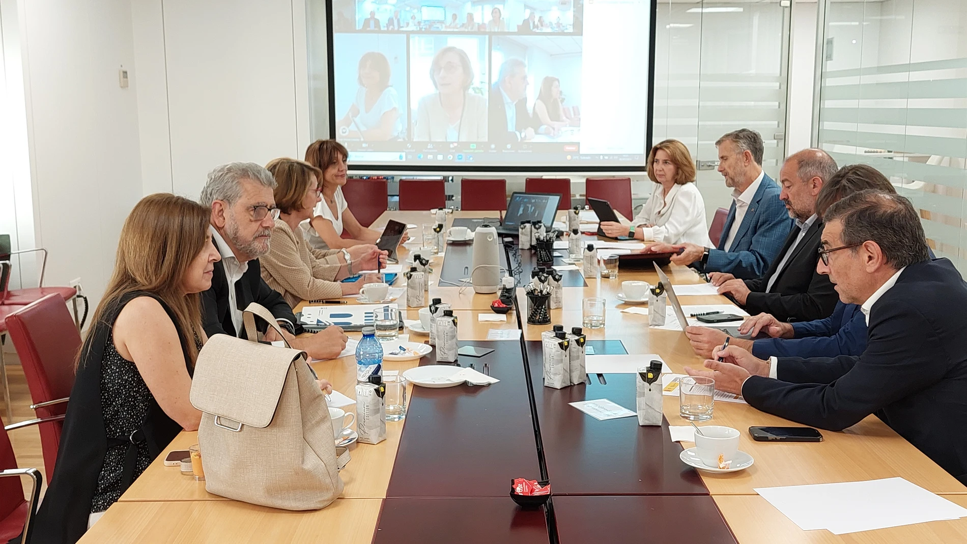 El Comité Permanente de Crue y las presidencias de las comisiones sectoriales de la asociación, reunidos por primera vez bajo el mandato de la rectora Eva AlcónCRUE10/07/2023