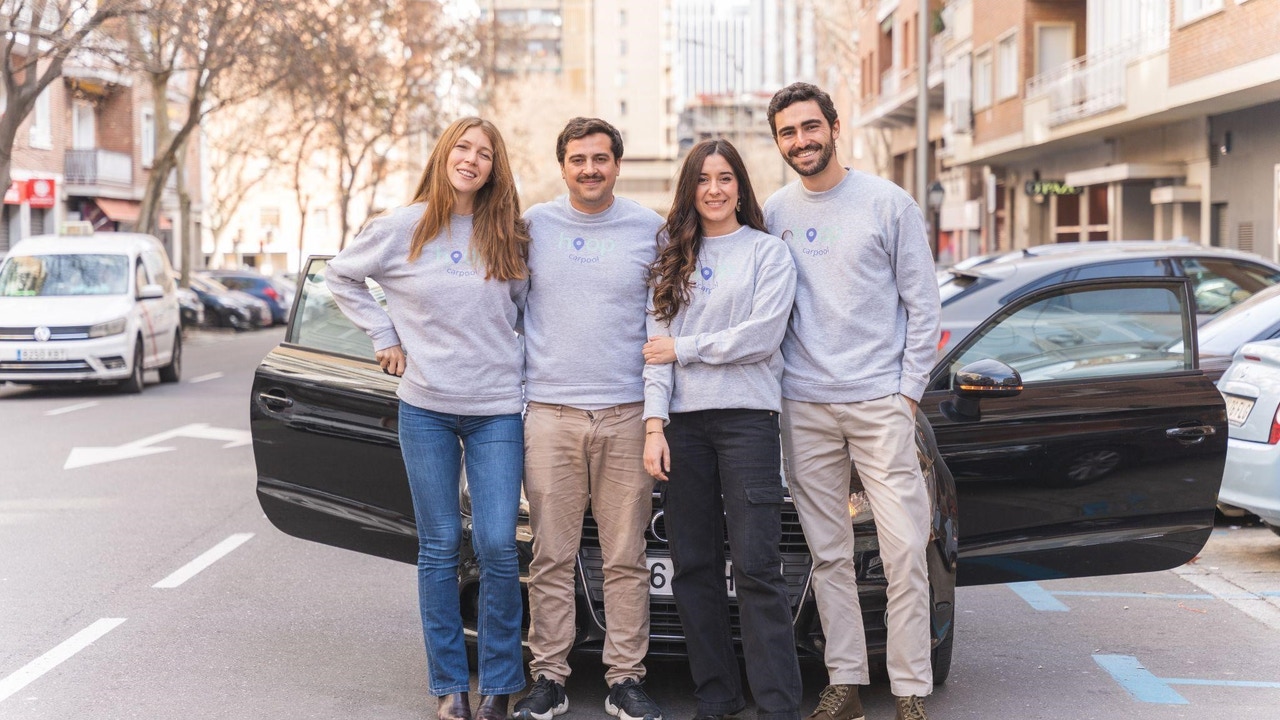 El truco para ahorrar 3.000 euros al año con tu coche que debes poner en práctica en 2025 2 Motor16 nathan lehoucq cmo andrea garcia torrijos cso carlos alonso aguilar cto paloma martin benito ceo hoop carpool 69 Motor16