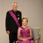 Felipe y Matilde de Bélgica en su último retrato oficial