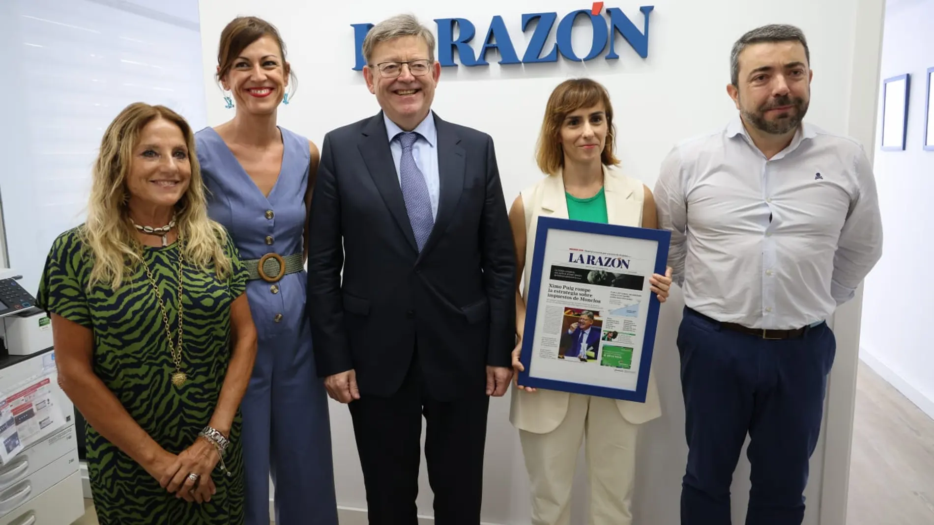 Ximo Puig visita las nuevas oficias de La Razón Comunidad Valenciana