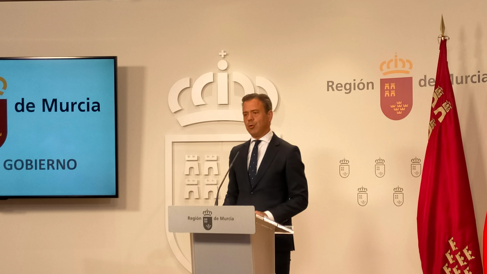 El portavoz del Gobierno regional en funciones, Marcos Ortuño