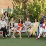 Mirian Izquierdo (quinta por la izquierda) posa con algunas de las alumnas del curso de gobernanza de la Fundación Woman Forward