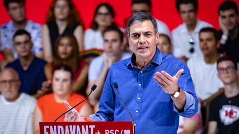 Sánchez participa en un acto de campaña en Barcelona