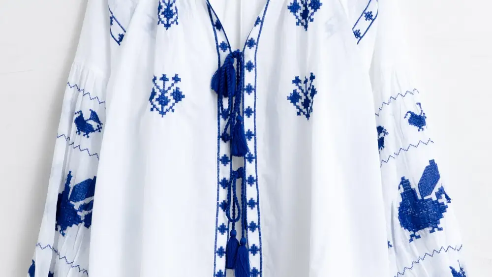 Blusa bordado étnico Corfú