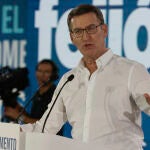 Feijóo participa en un mitin en Guadalajara