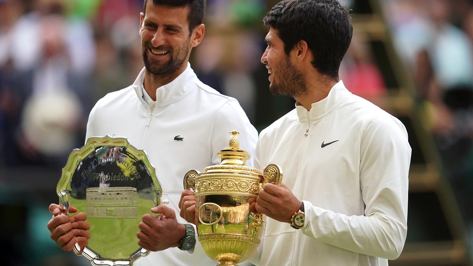 Tenis/Wimbledon.- Novak Djokovic: "Eres increíble, Carlos Alcaraz"