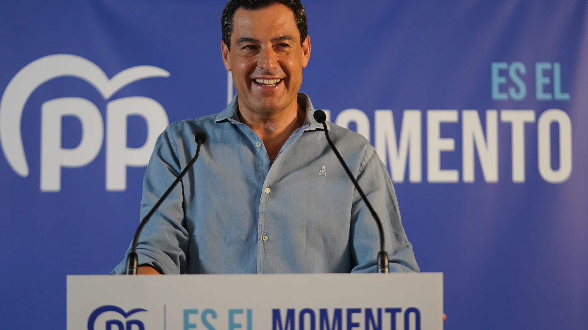 Juanma Moreno, en el acto de Jaén