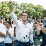 Acto electoral de Nuñez Feijóo en Barcelona