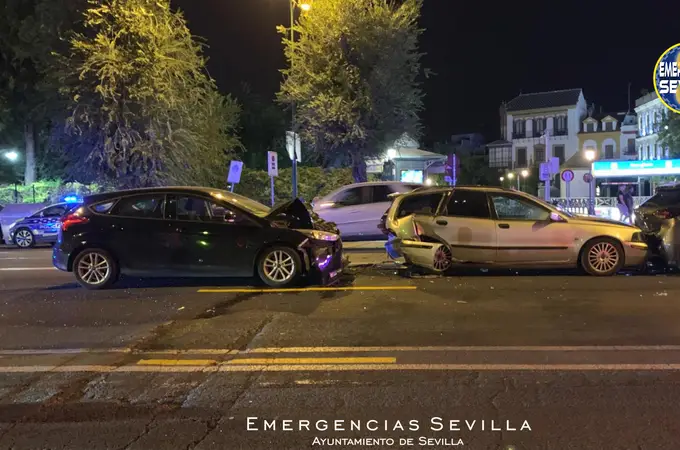 Así fue el accidente de tráfico que ha dejado siete heridos en Sevilla