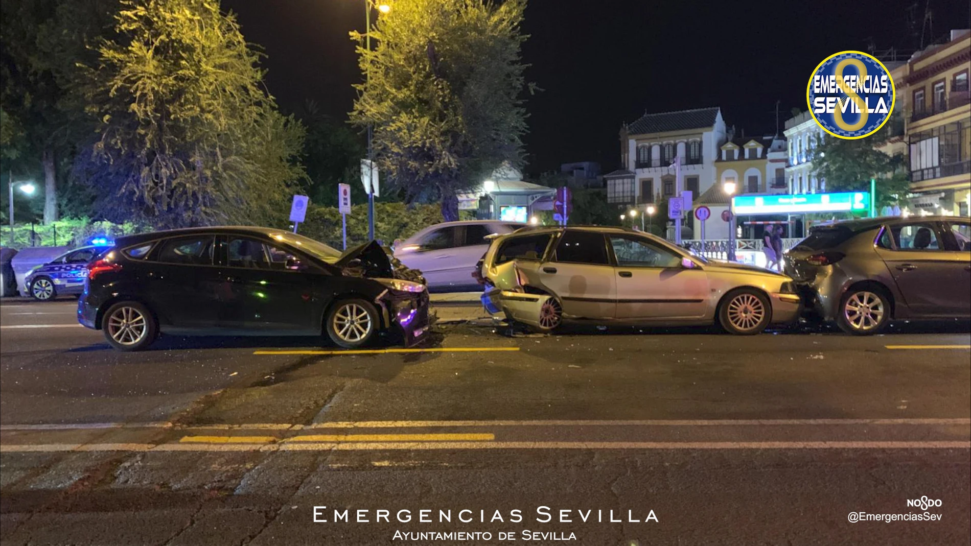 El accidente en Sevilla capital