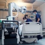 Realización de radiografía en movimiento