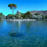 Lago termal del Balneario Pallares en Zaragoza