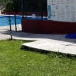 Piscina en una foto de archivo