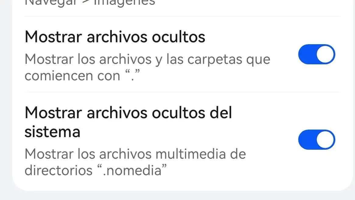 Archivos ocultos