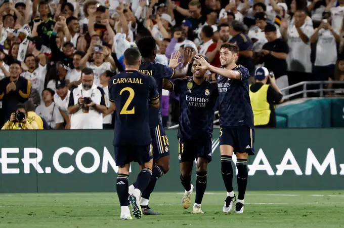 Real Madrid-Milan (3-2): El nuevo Madrid se estrena en Hollywood con una remontada de película